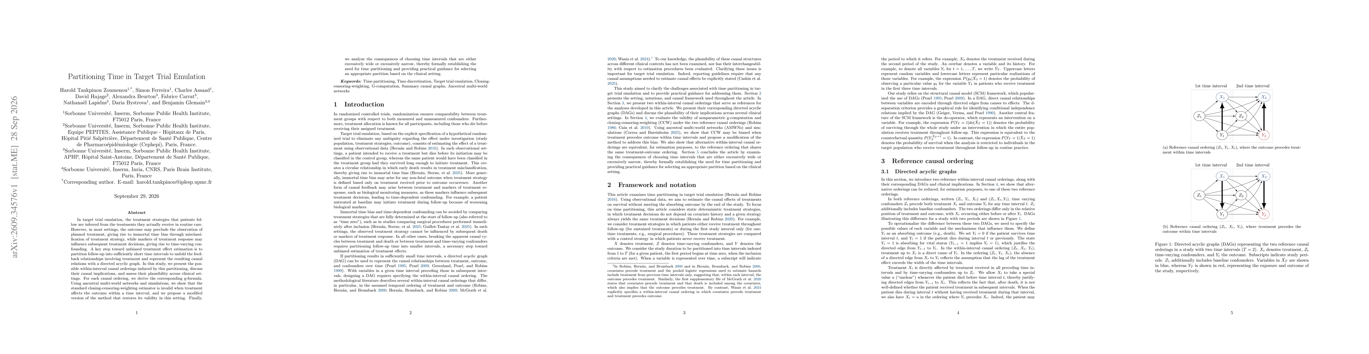 Thumbnail for Partitioning Time in Target Trial Emulation