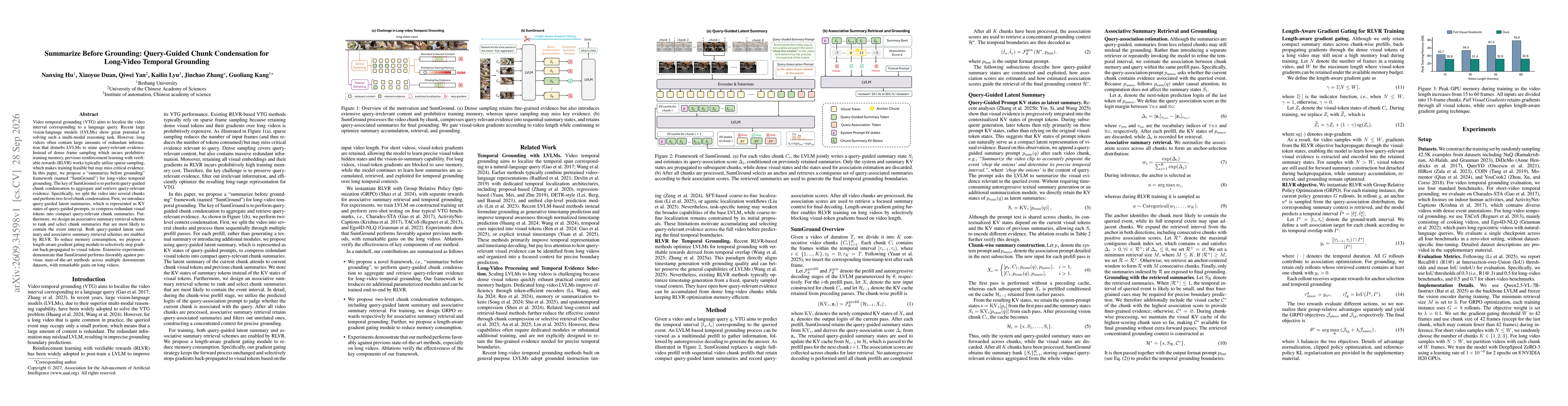 Thumbnail for Summarize Before Grounding: Query-Guided Chunk Condensation for Long-Video Temporal Grounding
