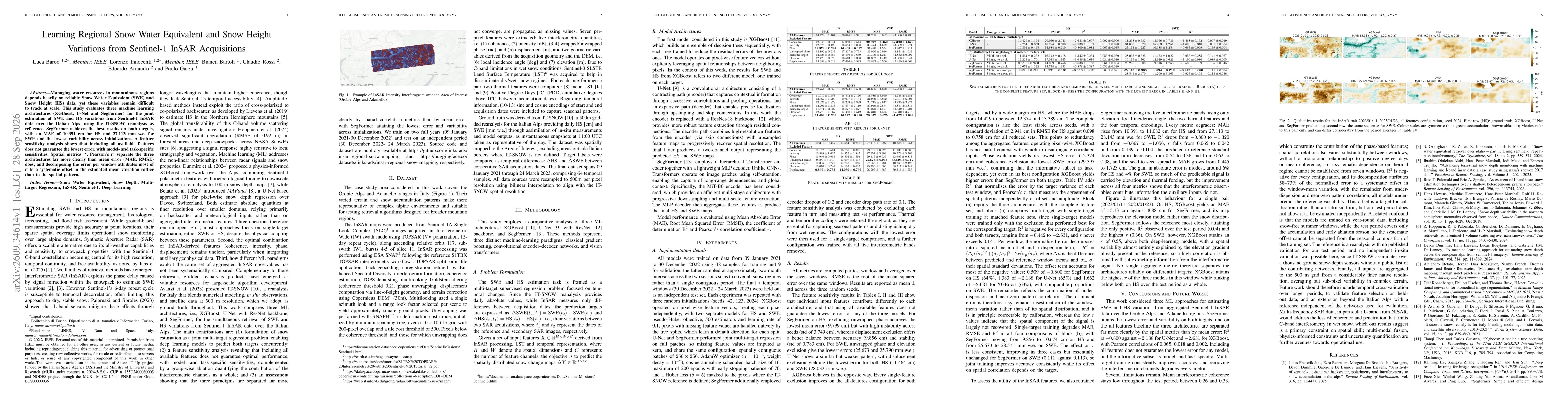 Thumbnail for Learning Regional Snow Water Equivalent and Snow Height Variations from Sentinel-1 InSAR Acquisitions