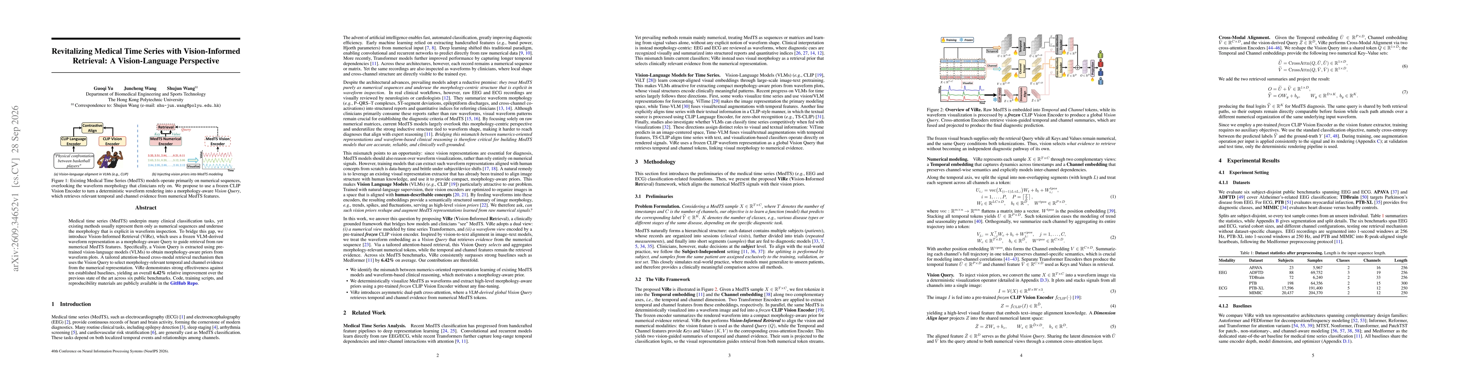 Thumbnail for Revitalizing Medical Time Series with Vision-Informed Retrieval: A Vision-Language Perspective