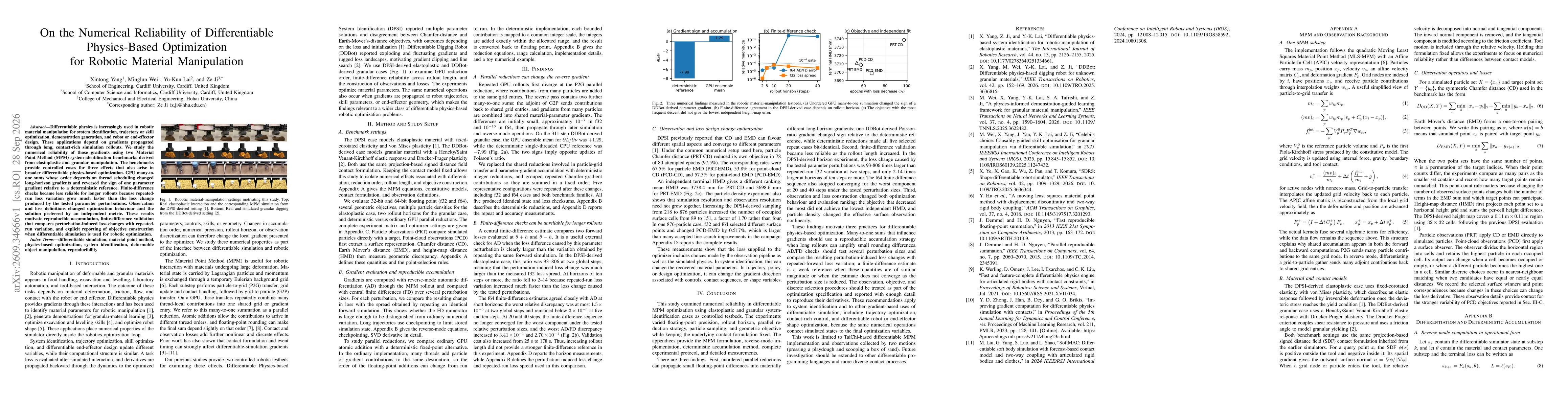 Thumbnail for On the Numerical Reliability of Differentiable Physics-Based Optimization for Robotic Material Manipulation