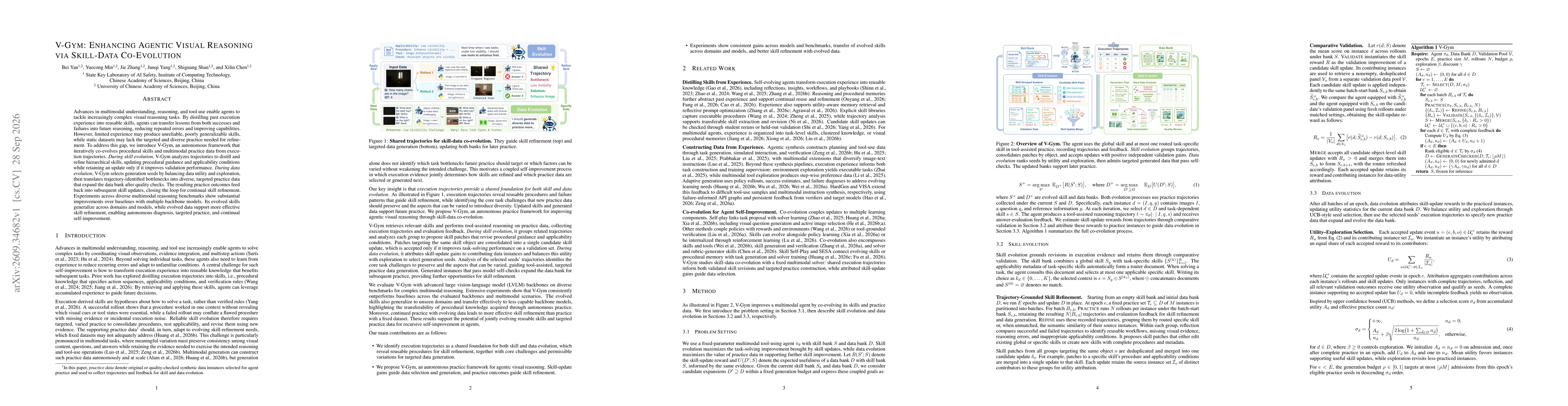 Thumbnail for V-Gym: Enhancing Agentic Visual Reasoning via Skill-Data Co-Evolution