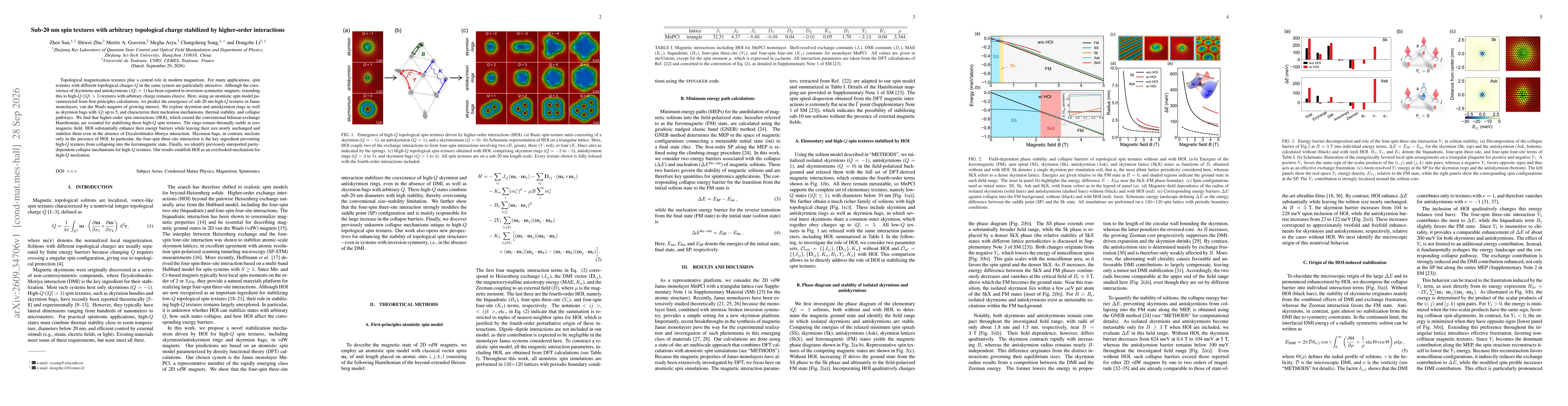 Thumbnail for Sub-20 nm spin textures with arbitrary topological charge stabilized by higher-order interactions