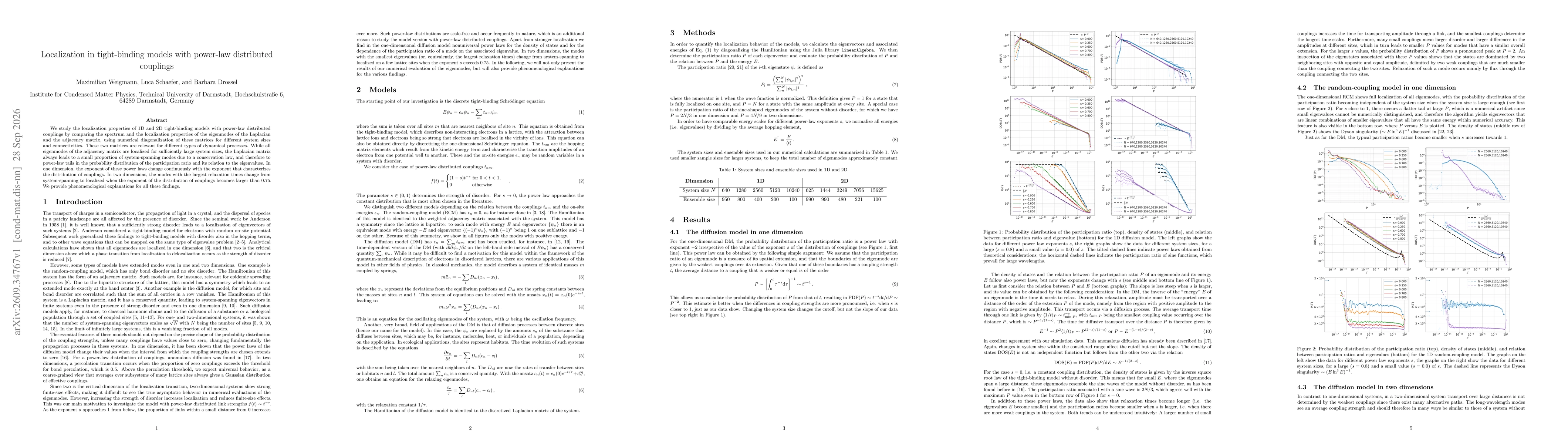 Thumbnail for Localization in tight-binding models with power-law distributed couplings