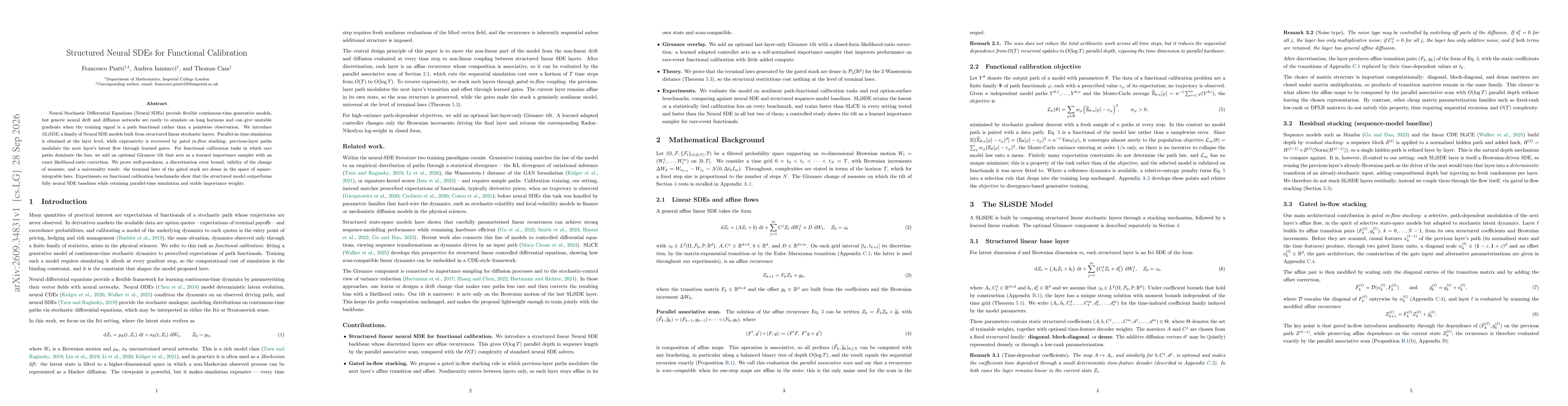 Thumbnail for Structured Neural SDEs for Functional Calibration