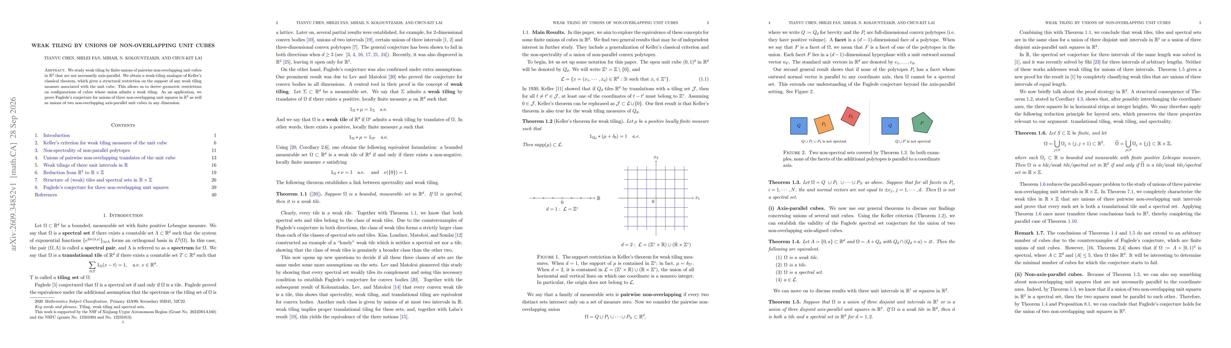 Thumbnail for Weak Tiling by Unions of Non-overlapping Unit Cubes