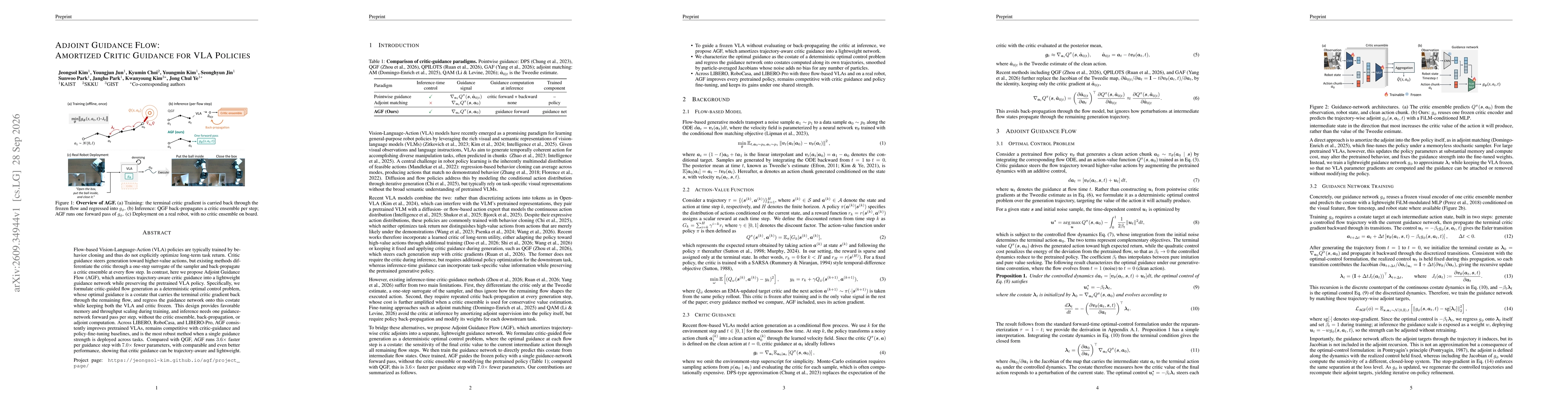 Thumbnail for Adjoint Guidance Flow: Amortized Critic Guidance for VLA Policies