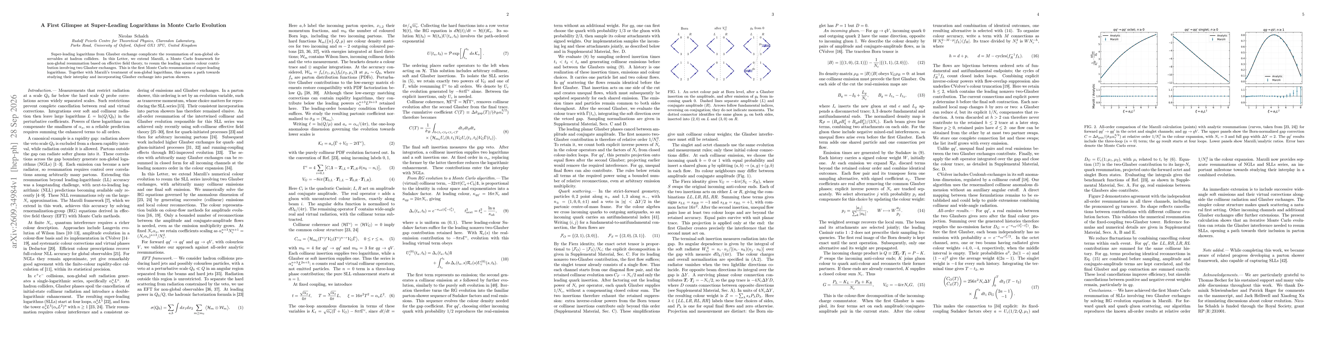 Thumbnail for A First Glimpse at Super-Leading Logarithms in Monte Carlo Evolution