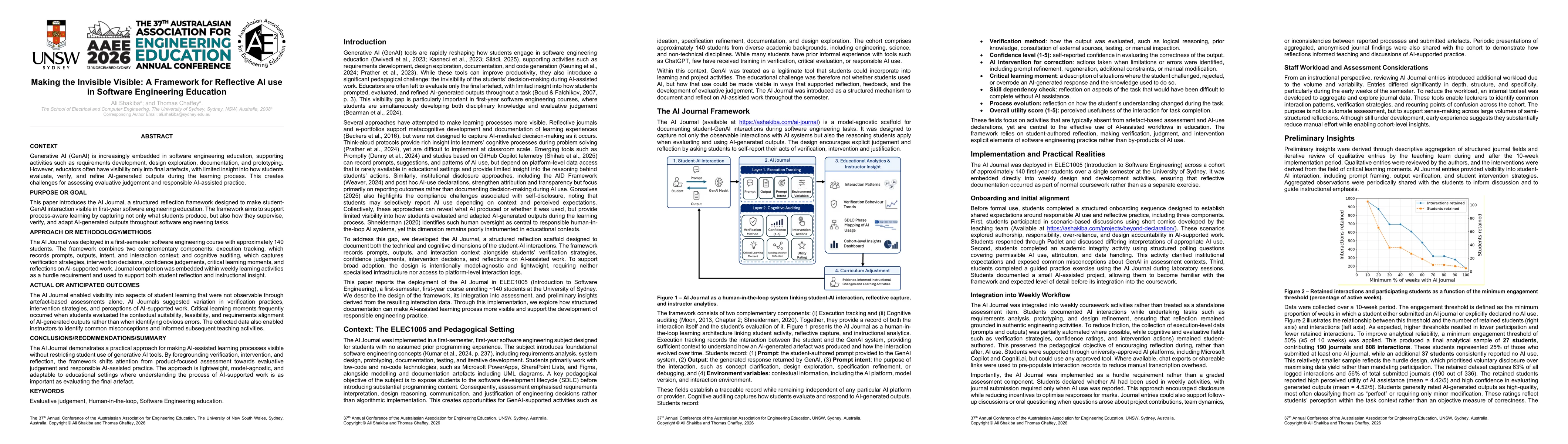 Thumbnail for Making the Invisible Visible: A Framework for Reflective AI Use in Software Engineering Education