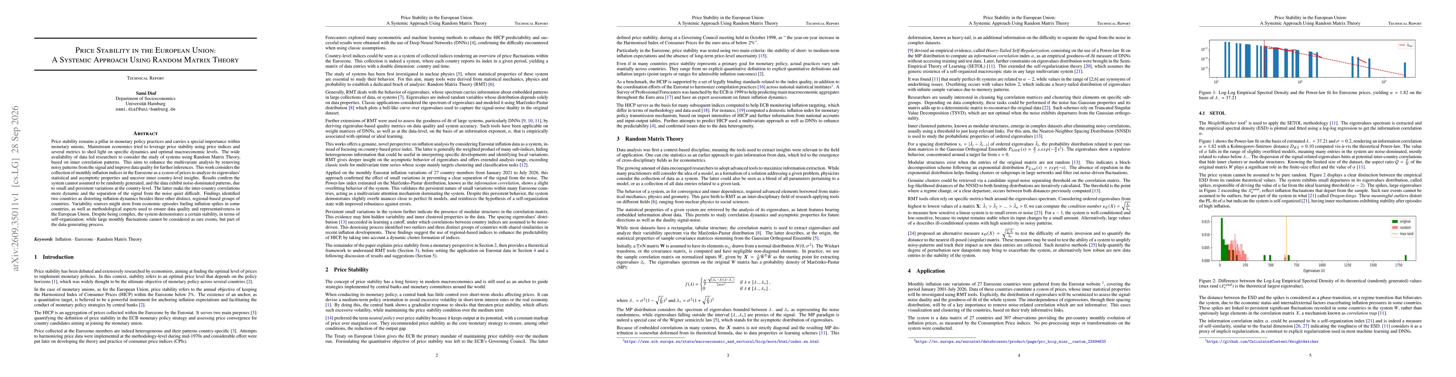 Thumbnail for Price Stability in the European Union: A Systemic Approach Using Random Matrix Theory