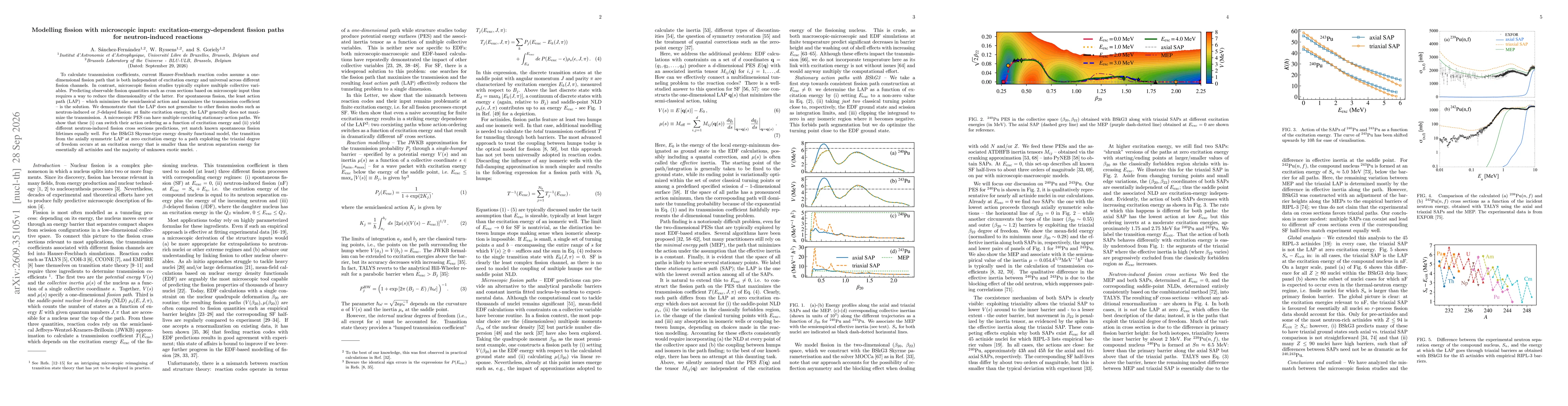 Thumbnail for Modelling fission with microscopic input: excitation-energy-dependent fission paths for neutron-induced reactions