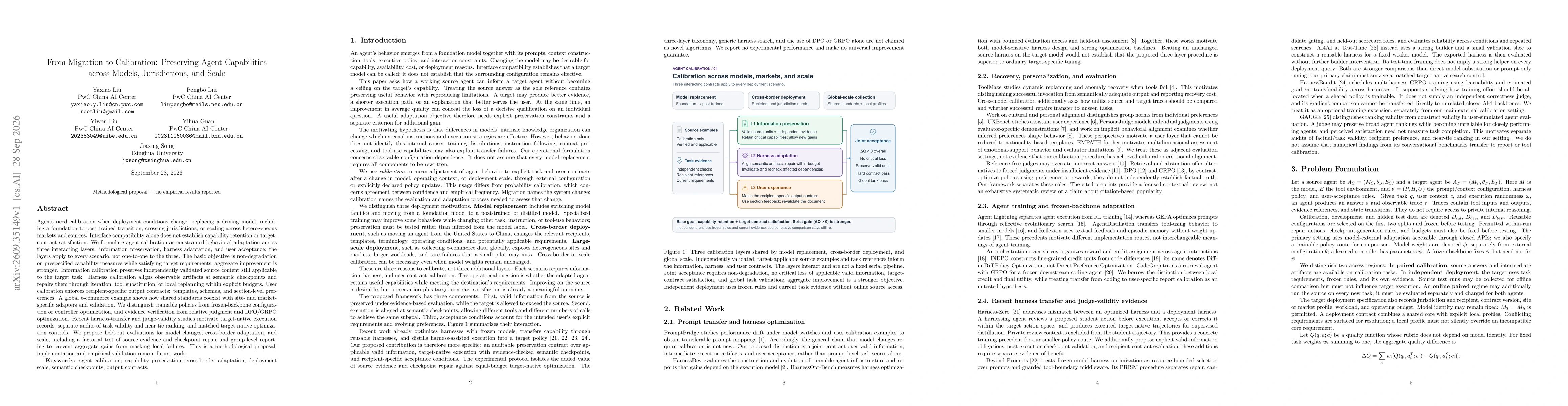 Thumbnail for From Migration to Calibration: Preserving Agent Capabilities across Models, Jurisdictions, and Scale
