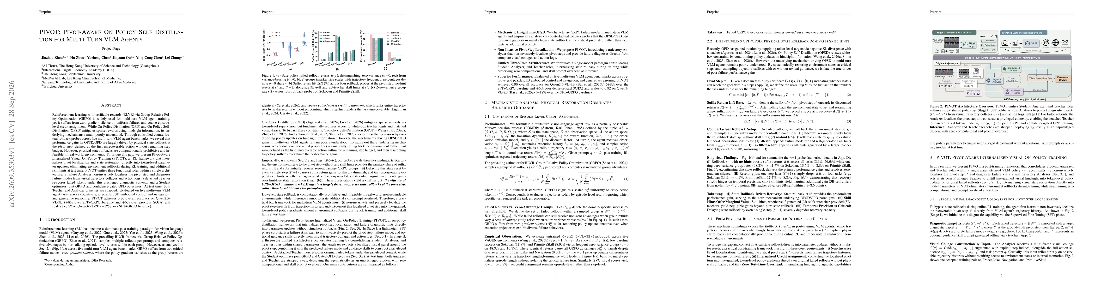 Thumbnail for PIVOT: Pivot-Aware On Policy Self Distillation for Multi-Turn VLM Agents