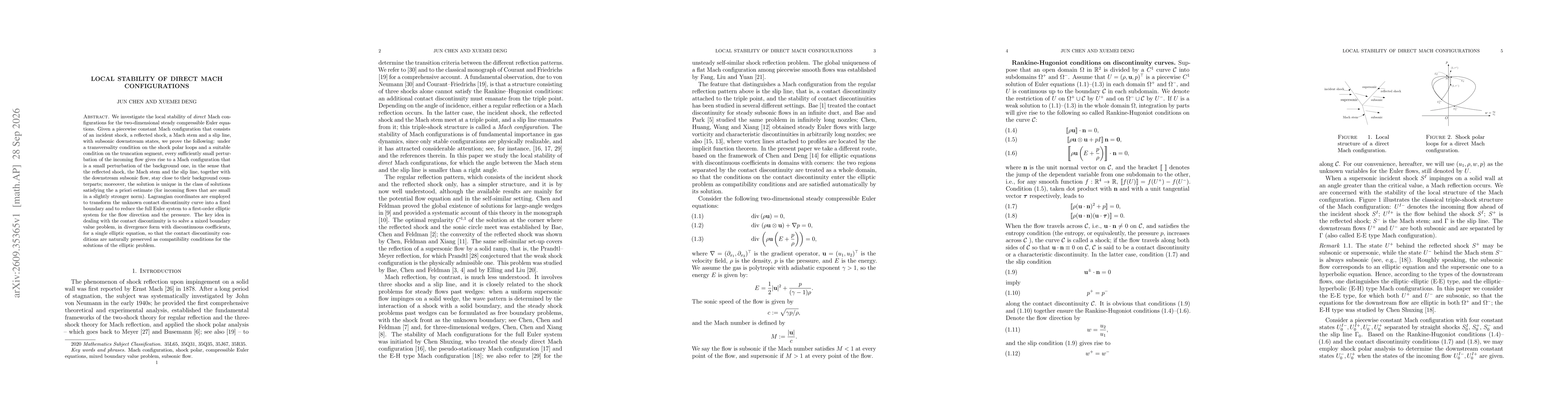 Thumbnail for Local stability of direct Mach configurations