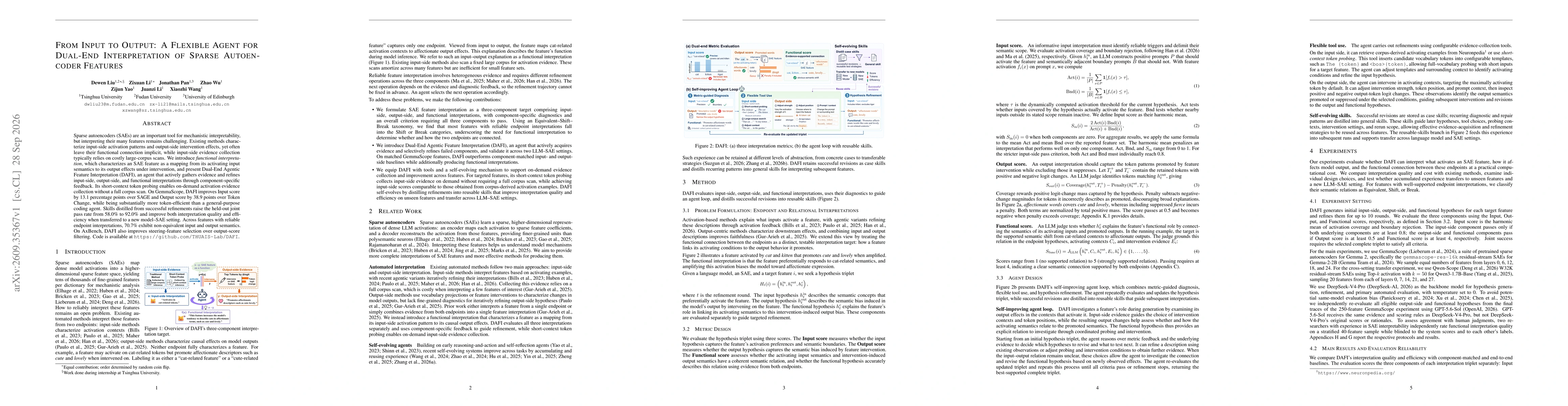 Thumbnail for From Input to Output: A Flexible Agent for Dual-End Interpretation of Sparse Autoencoder Features