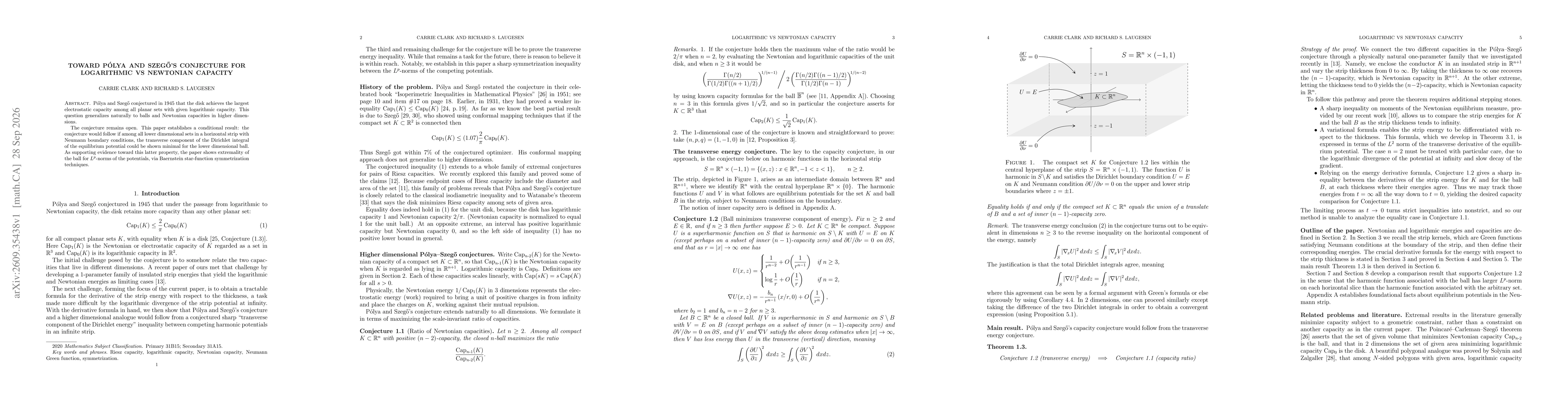 Thumbnail for Toward Pólya and Szegő's conjecture for logarithmic vs Newtonian capacity