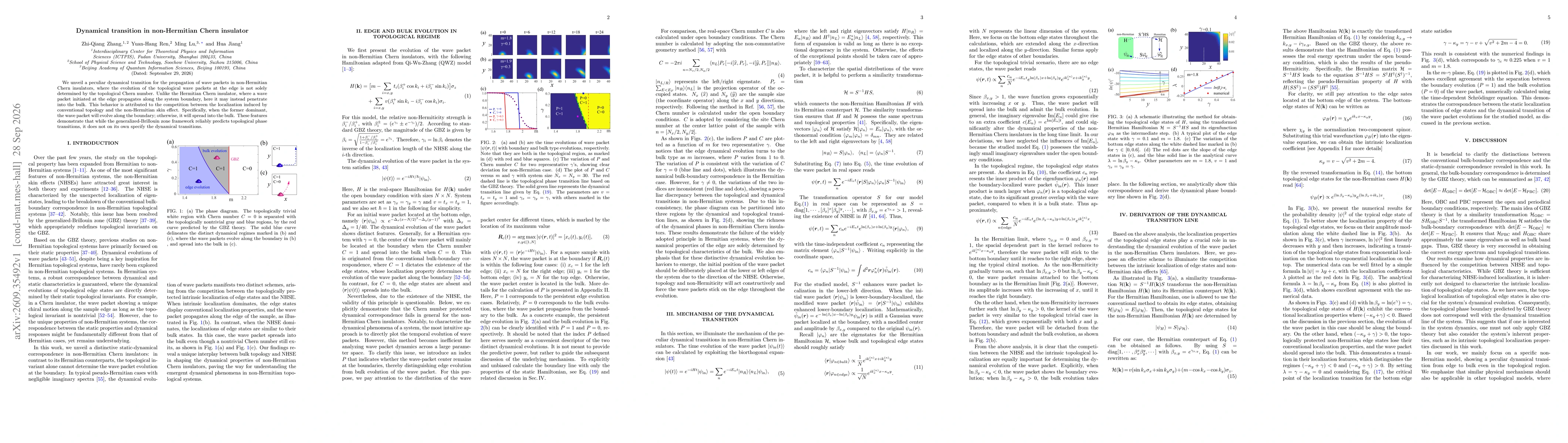 Thumbnail for Dynamical transition in non-Hermitian Chern insulator