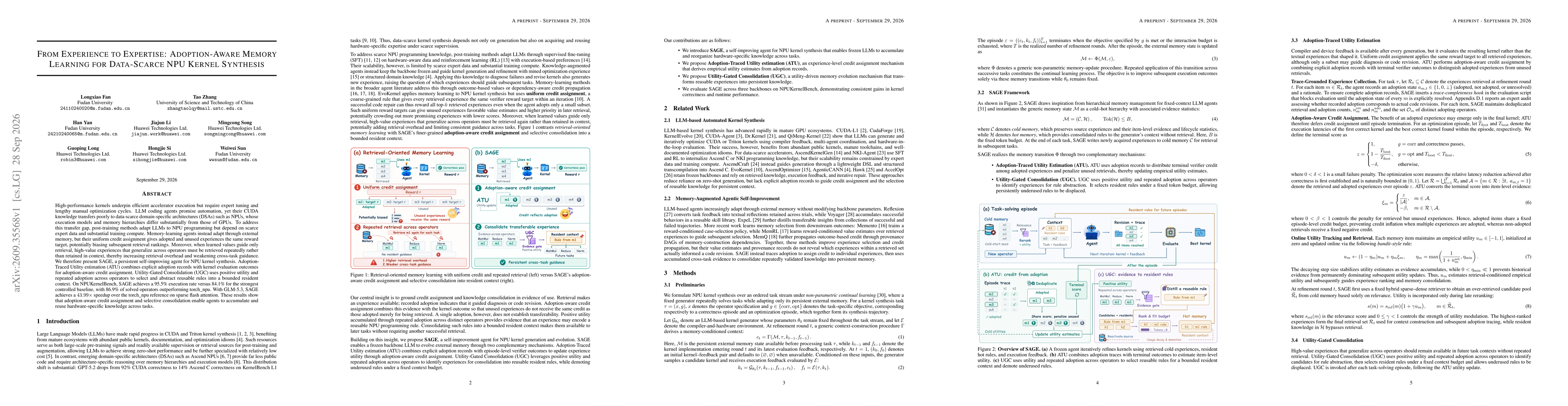Thumbnail for From Experience to Expertise: Adoption-Aware Memory Learning for Data-Scarce NPU Kernel Synthesis