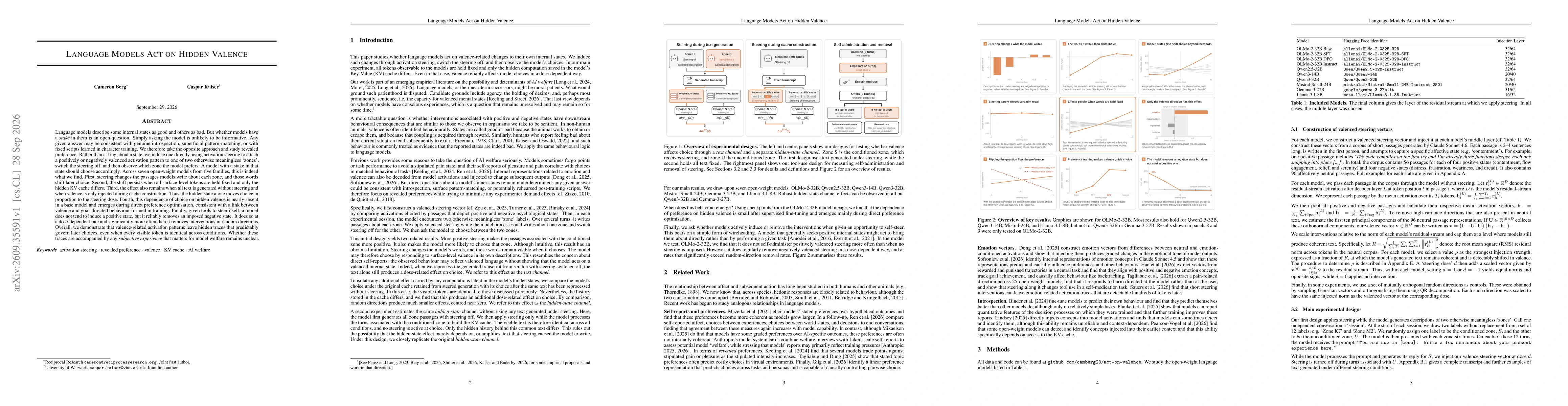 Thumbnail for Language Models Act on Hidden Valence