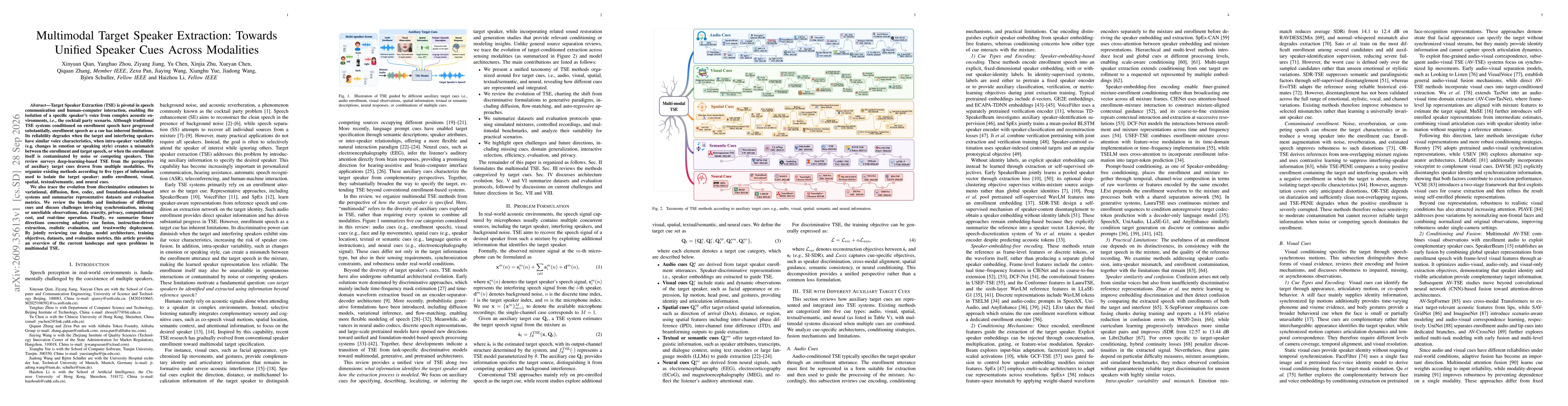 Thumbnail for Multimodal Target Speaker Extraction: Towards Unified Speaker Cues Across Modalities