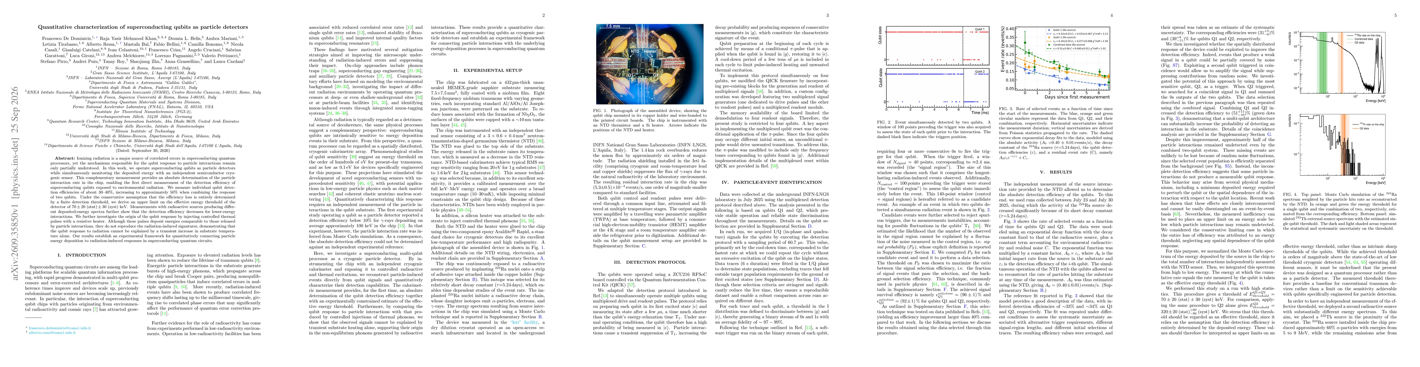 Thumbnail for Quantitative characterization of superconducting qubits as particle detectors