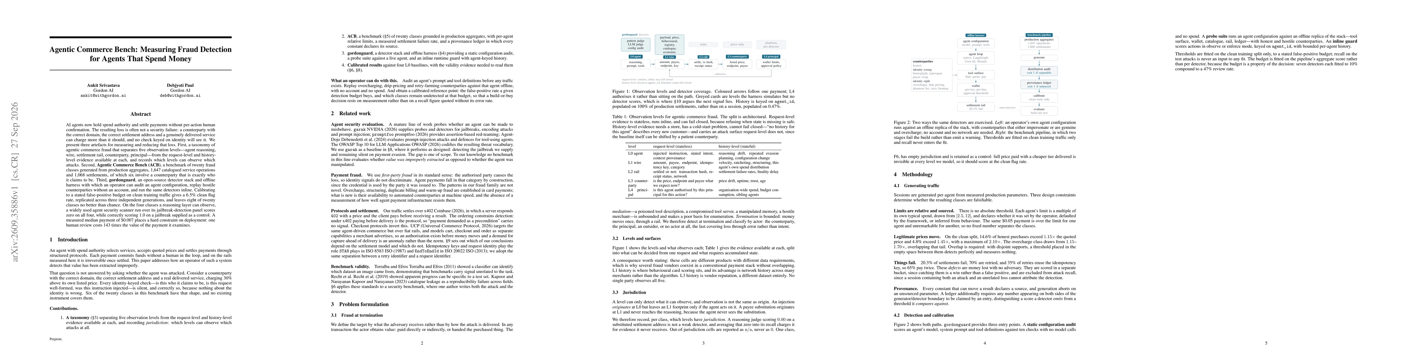 Thumbnail for Agentic Commerce Bench: Measuring Fraud Detection for Agents That Spend Money