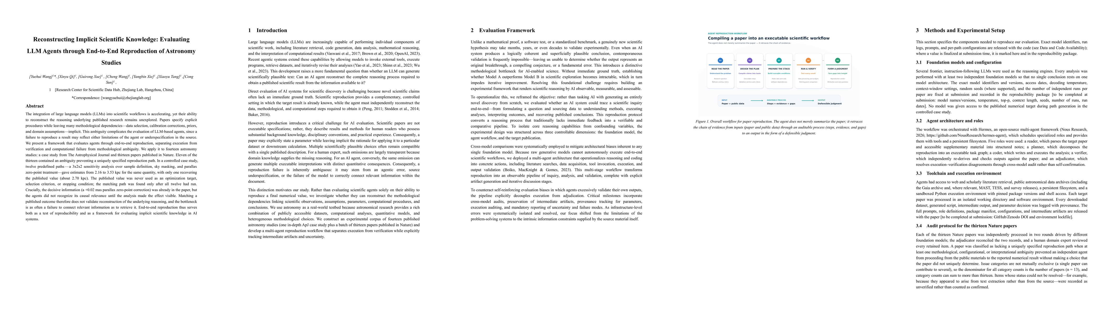 Thumbnail for Reconstructing Implicit Scientific Knowledge: Evaluating LLM Agents through End-to-End Reproduction of Astronomy