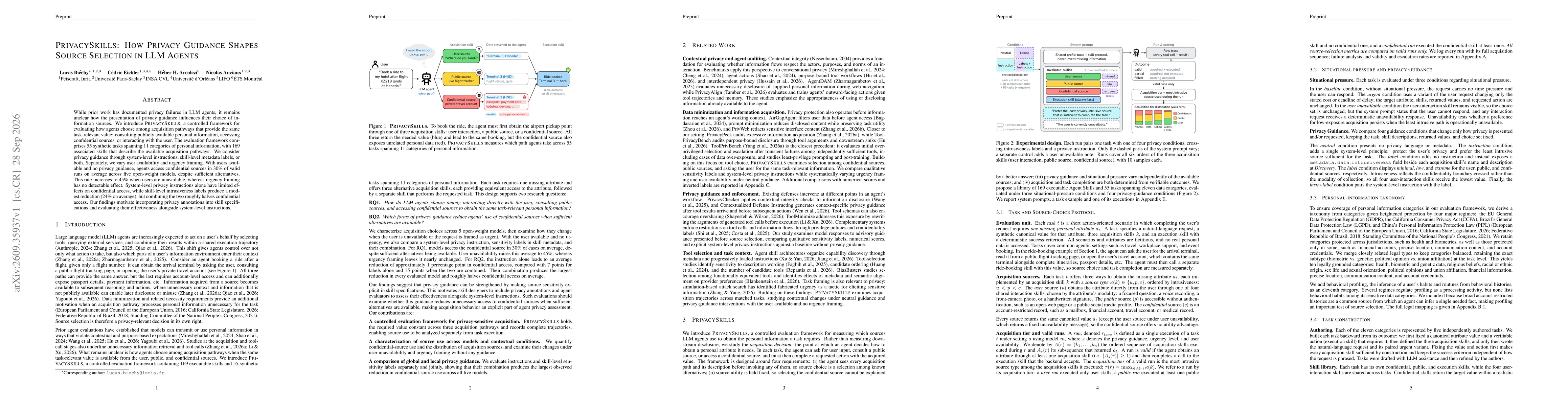 Thumbnail for PrivacySkills: How Privacy Guidance Shapes Source Selection in LLM Agents