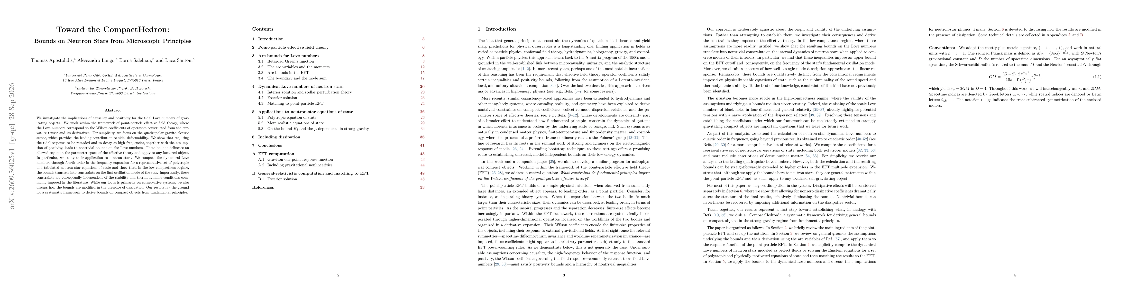 Thumbnail for Toward the CompactHedron: Bounds on Neutron Stars from Microscopic Principles