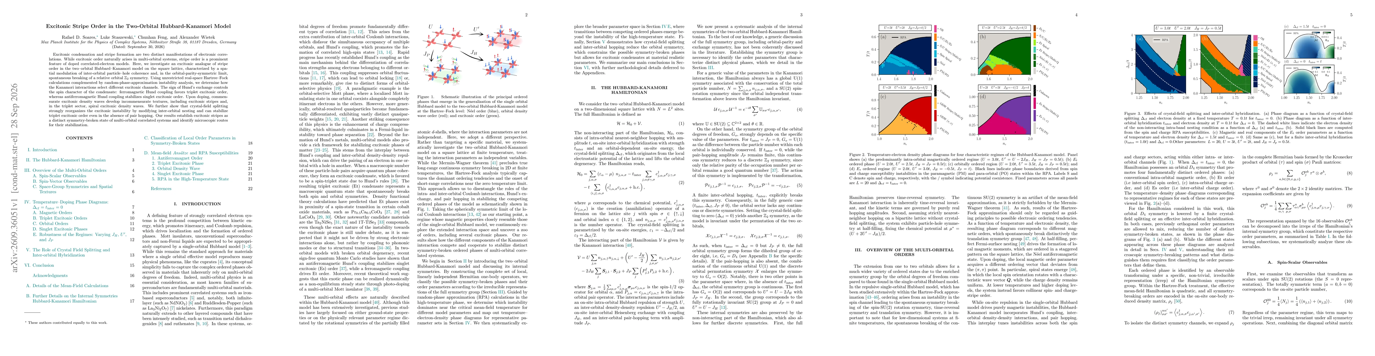 Thumbnail for Excitonic Stripe Order in the Two-Orbital Hubbard-Kanamori Model