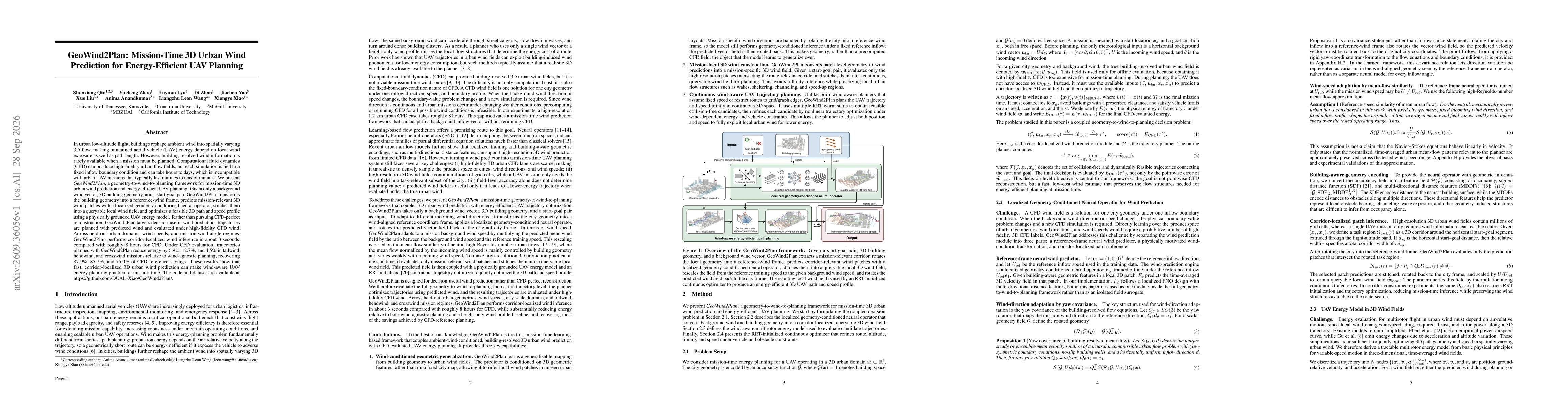 Thumbnail for GeoWind2Plan: Mission-Time 3D Urban Wind Prediction for Energy-Efficient UAV Planning