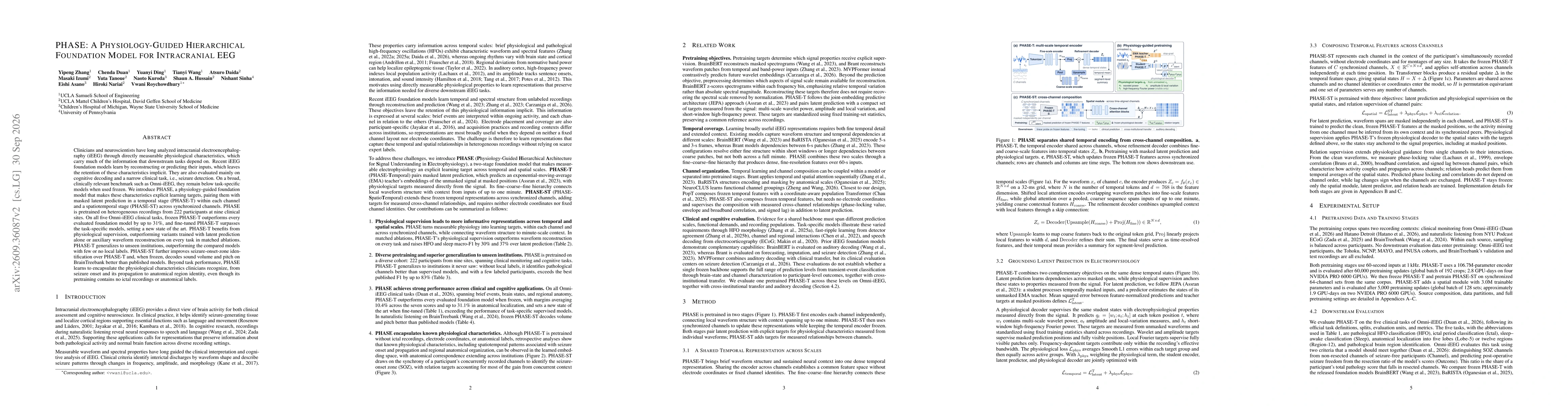 Thumbnail for PHASE: A Physiology-Guided Hierarchical Foundation Model for Intracranial EEG