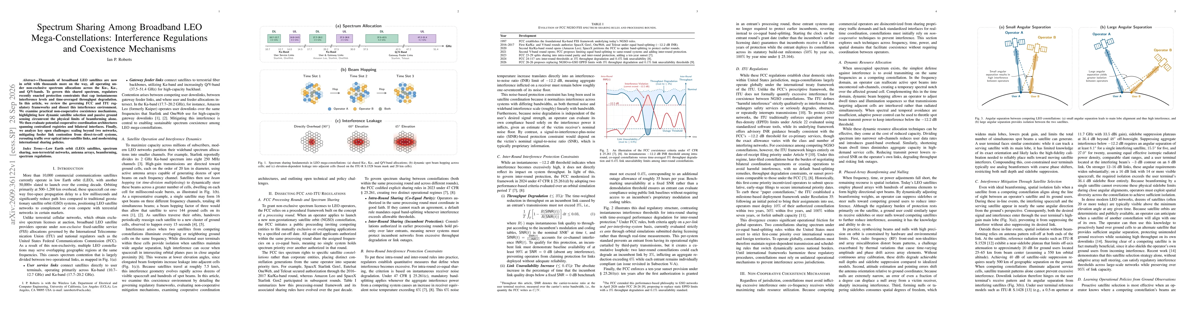 Thumbnail for Spectrum Sharing Among Broadband LEO Mega-Constellations: Interference Regulations and Coexistence Mechanisms