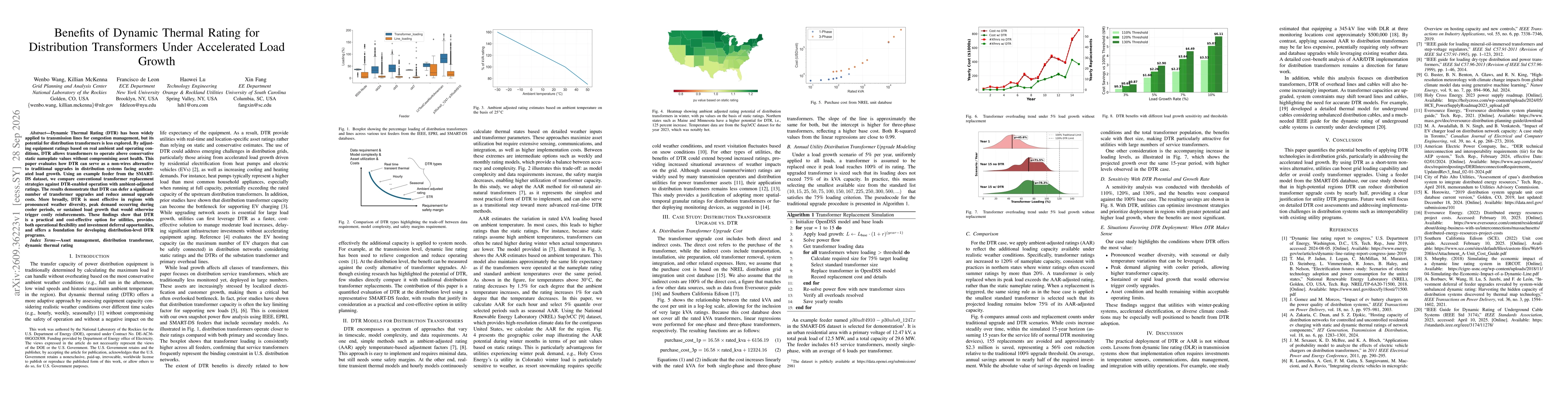Thumbnail for Benefits of Dynamic Thermal Rating for Distribution Transformers Under Accelerated Load Growth