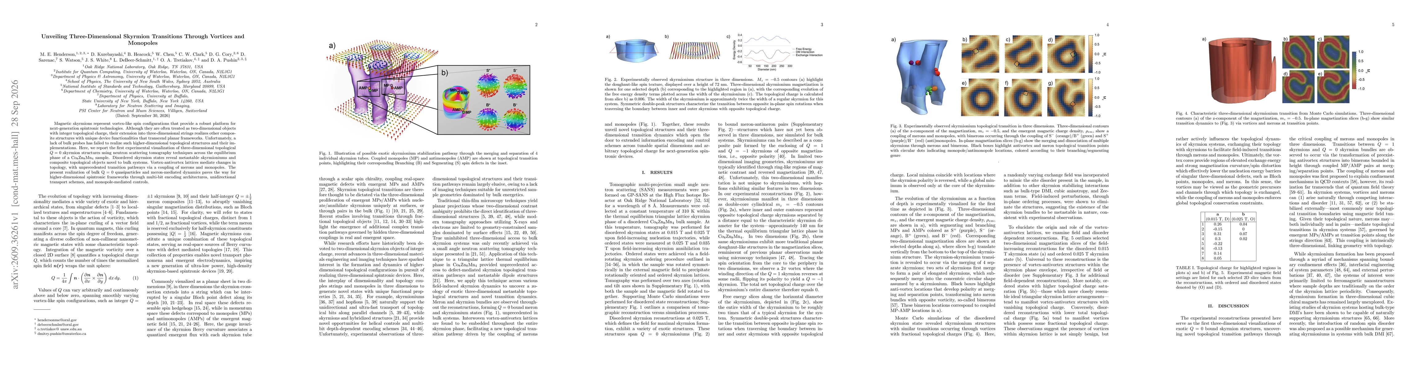 Thumbnail for Unveiling Three-Dimensional Skyrmion Transitions Through Vortices and Monopoles