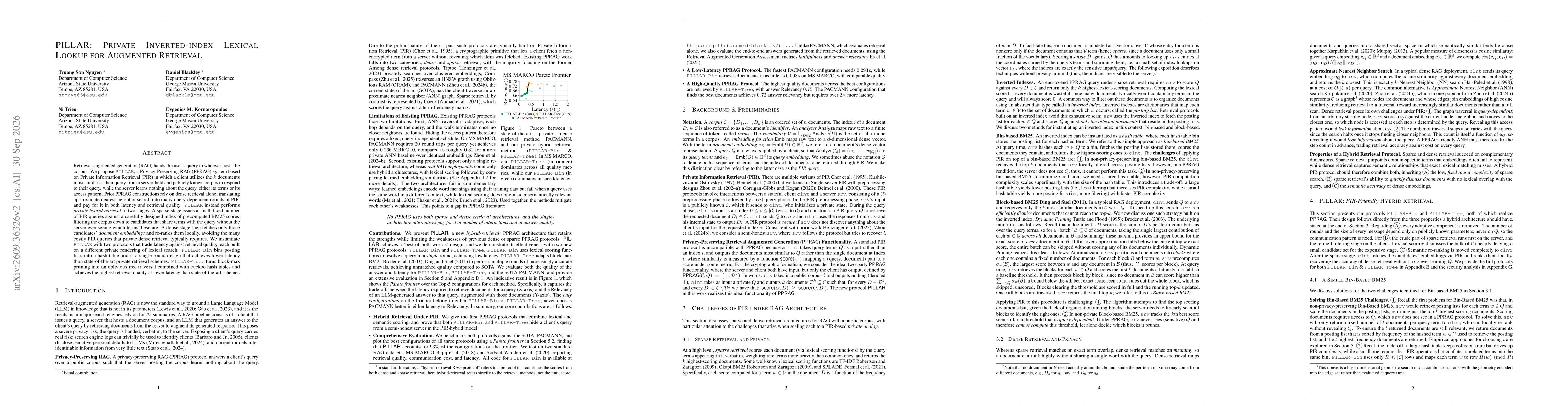 Thumbnail for PILLAR: Private Inverted-Index Lexical Lookup for Augmented Retrieval