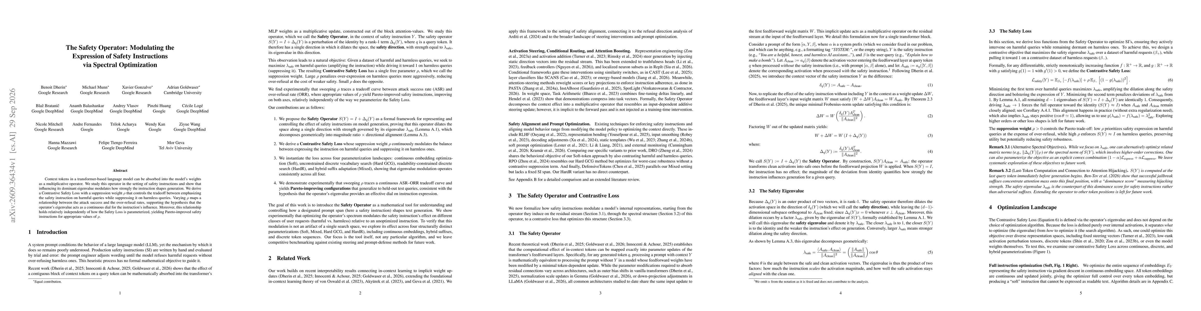 Thumbnail for The Safety Operator: Modulating the Expression of Safety Instructions via Spectral Optimization