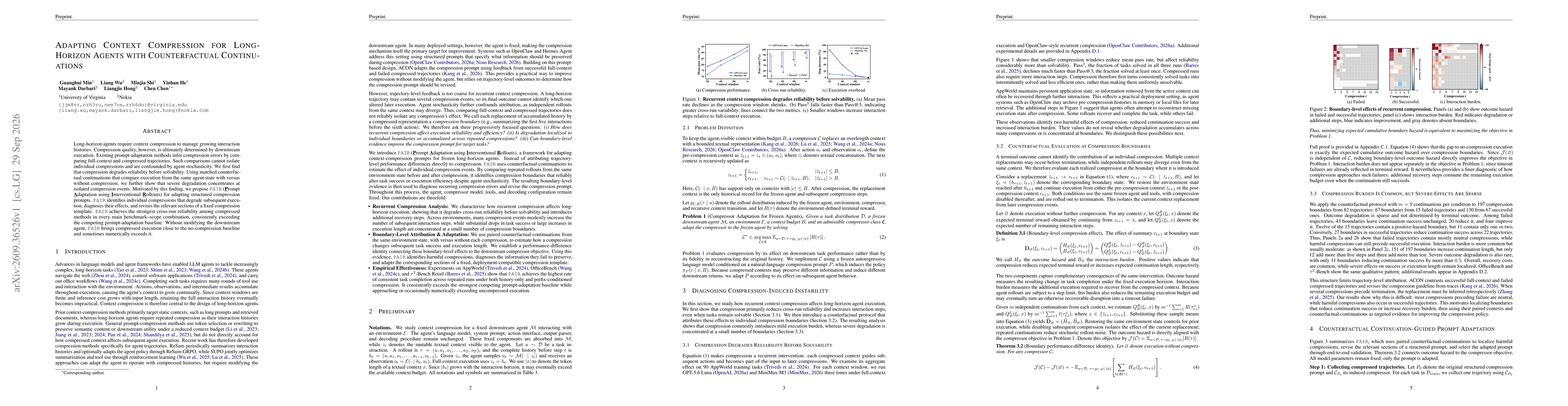 Thumbnail for Adapting Context Compression for Long-Horizon Agents with Counterfactual Continuations