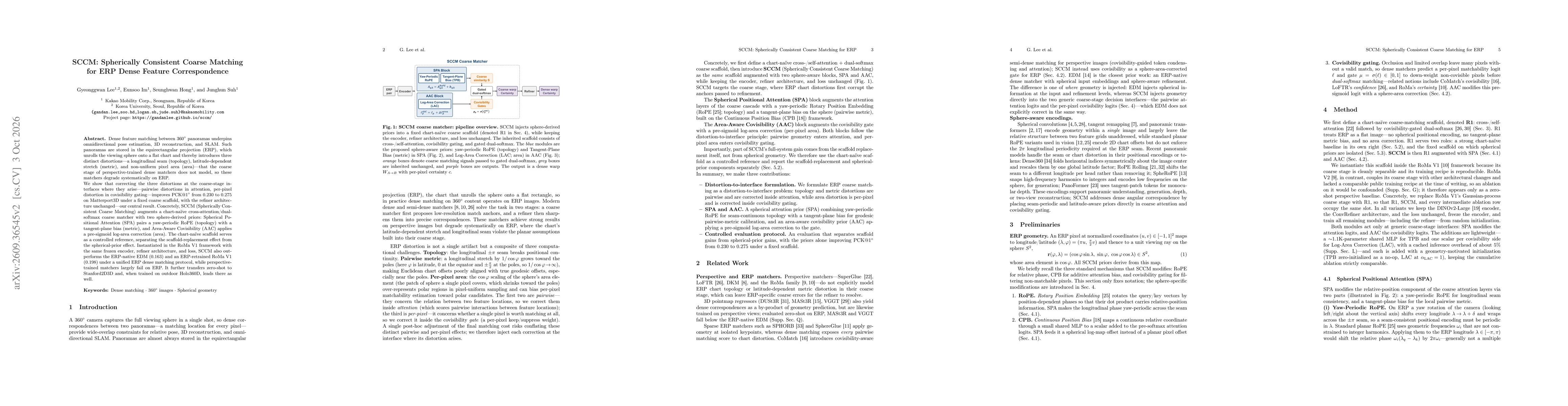 Thumbnail for SCCM: Spherically Consistent Coarse Matching for ERP Dense Feature Correspondence
