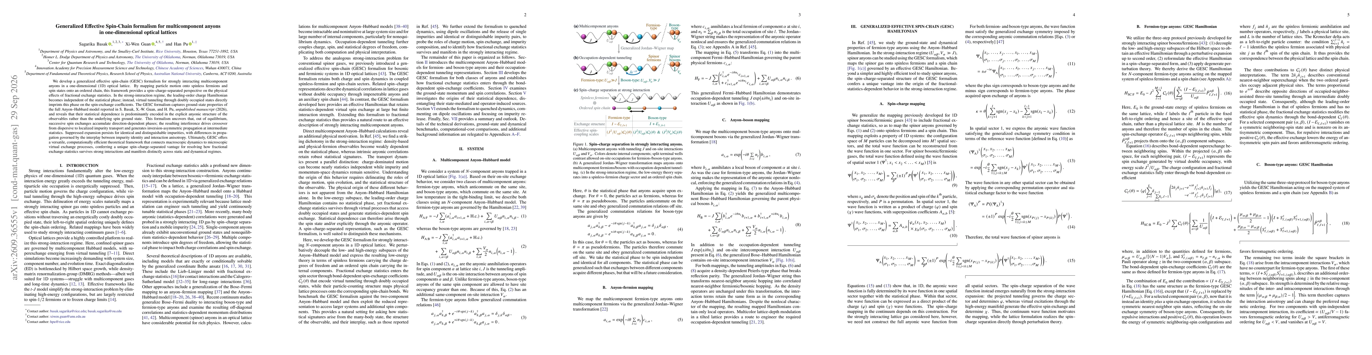 Thumbnail for Generalized Effective Spin-Chain formalism for multicomponent anyons in one-dimensional optical lattices