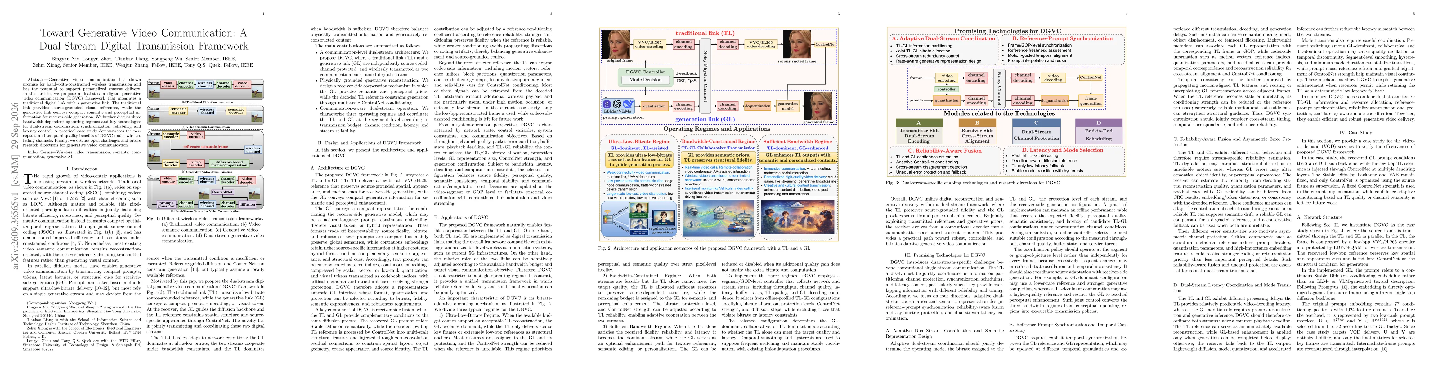 Thumbnail for Toward Generative Video Communication: A Dual-Stream Digital Transmission Framework