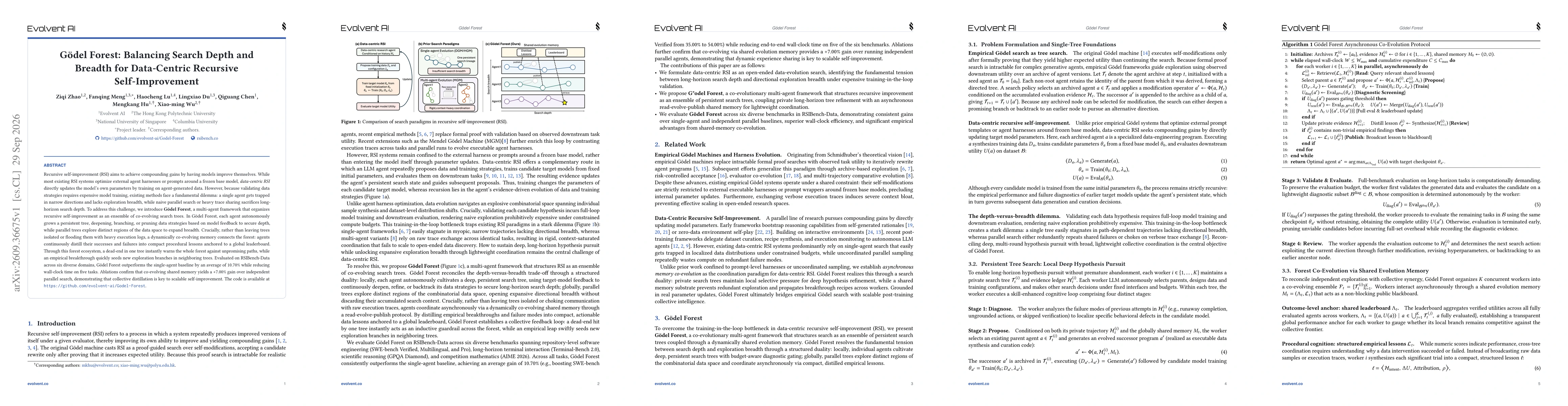 Thumbnail for Gödel Forest: Balancing Search Depth and Breadth for Data-Centric Recursive Self-Improvement