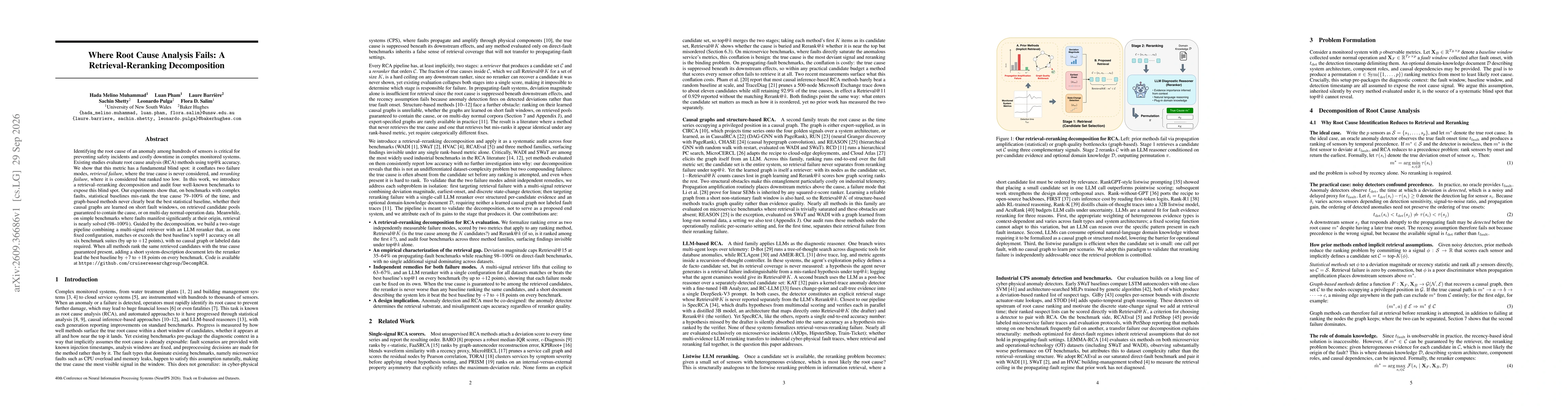 Thumbnail for Where Root Cause Analysis Fails: A Retrieval-Reranking Decomposition