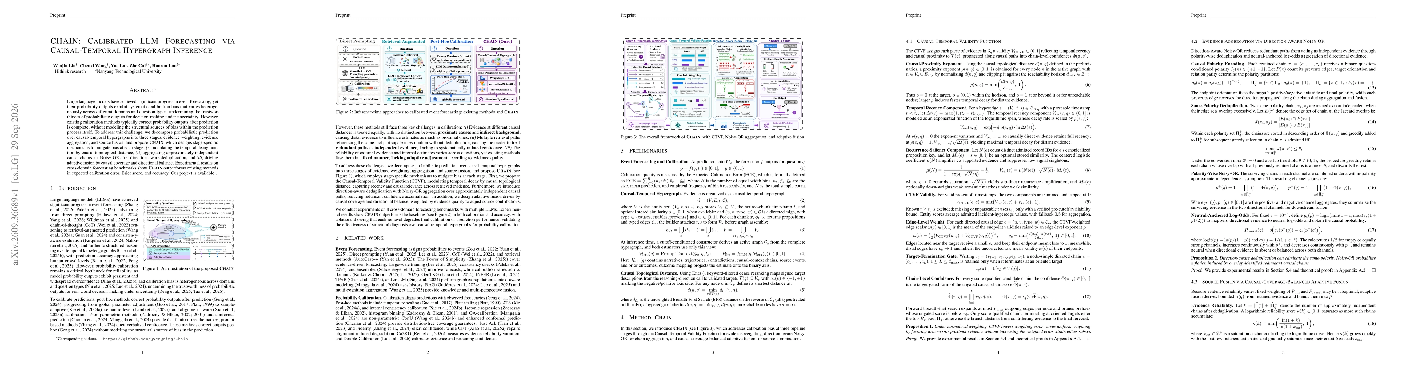 Thumbnail for CHAIN: Calibrated LLM Forecasting via Causal-Temporal Hypergraph Inference
