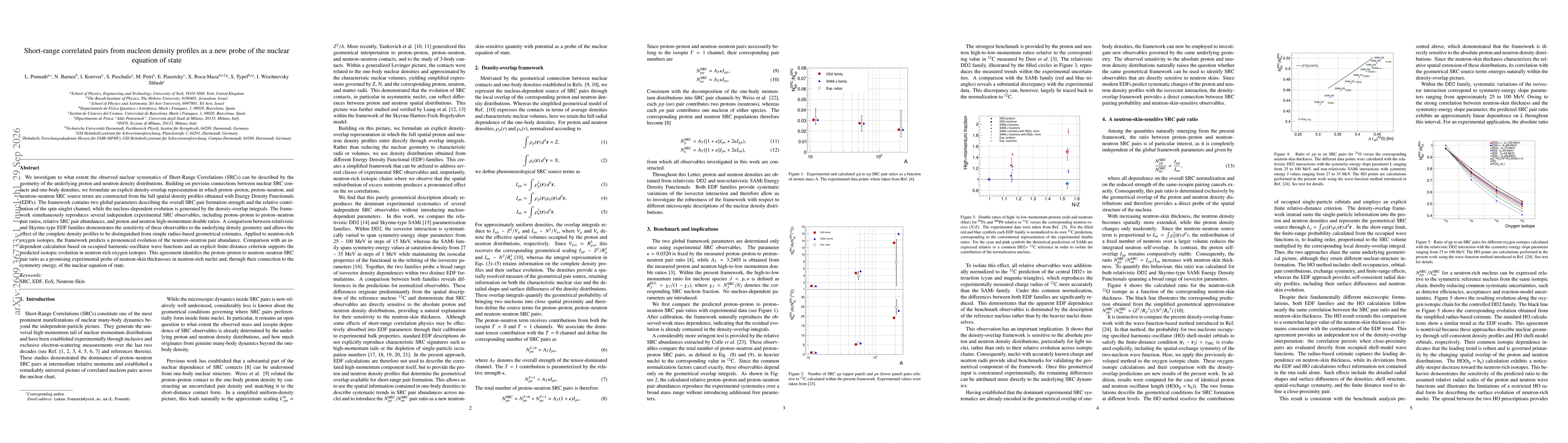 Thumbnail for Short-range correlated pairs from nucleon density profiles as a new probe of the nuclear equation of state