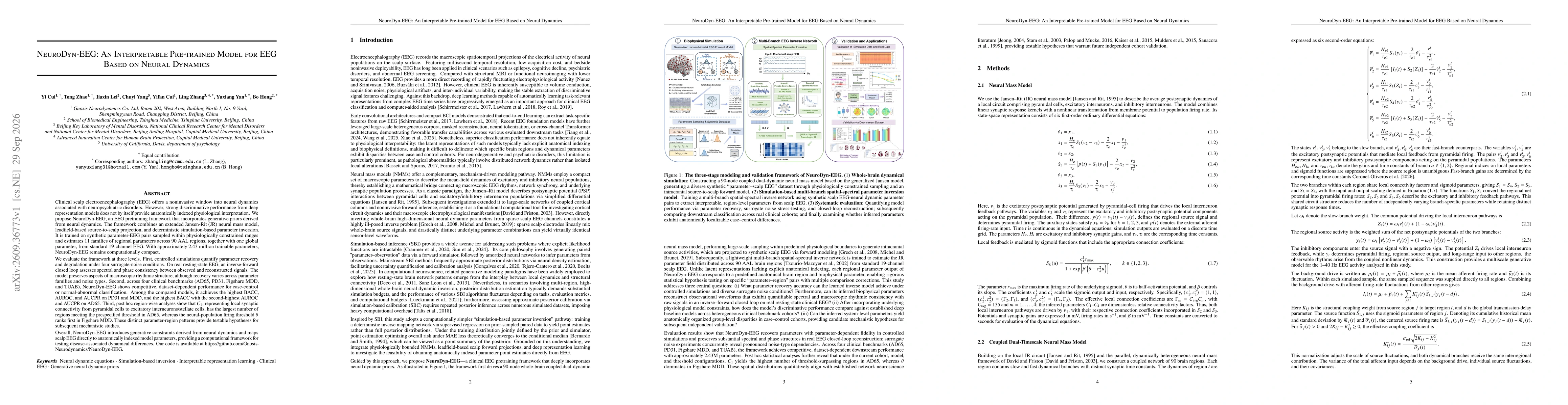 Thumbnail for NeuroDyn-EEG: An Interpretable Pre-trained Model for EEG Based on Neural Dynamics