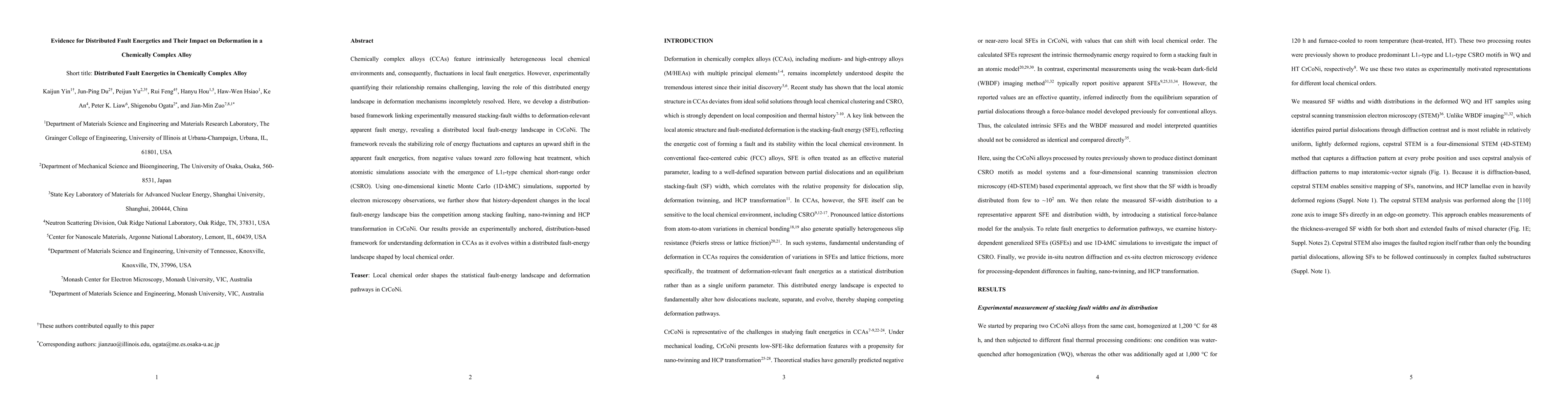 Thumbnail for Evidence for Distributed Fault Energetics and Their Impact on Deformation in a Chemically Complex Alloy