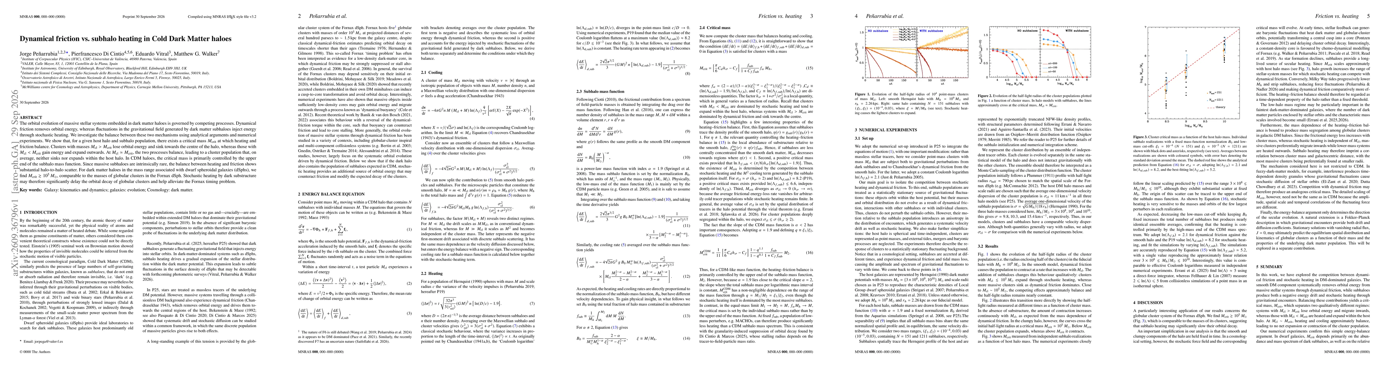 Thumbnail for Dynamical friction vs. subhalo heating in Cold Dark Matter haloes