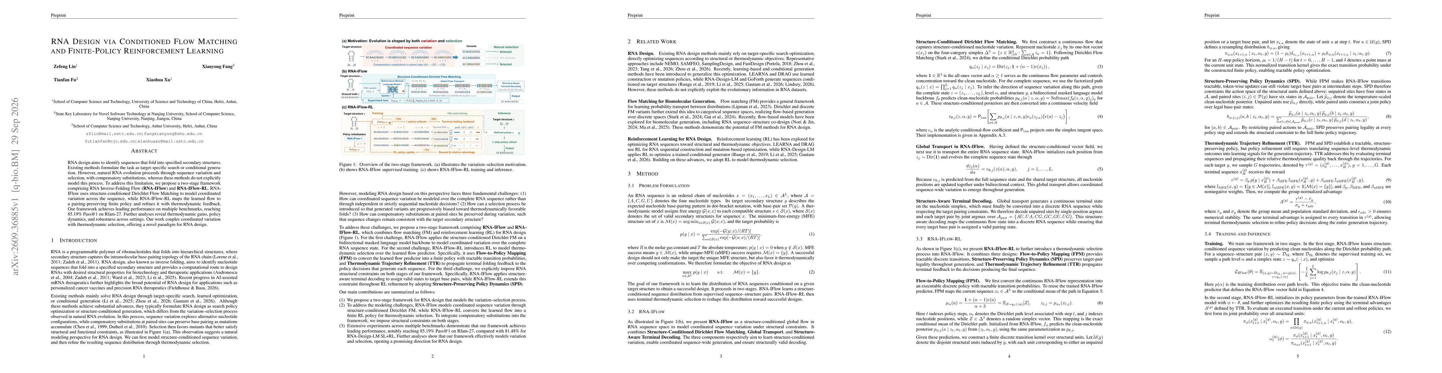 Thumbnail for RNA Design via Conditioned Flow Matching and Finite-Policy Reinforcement Learning