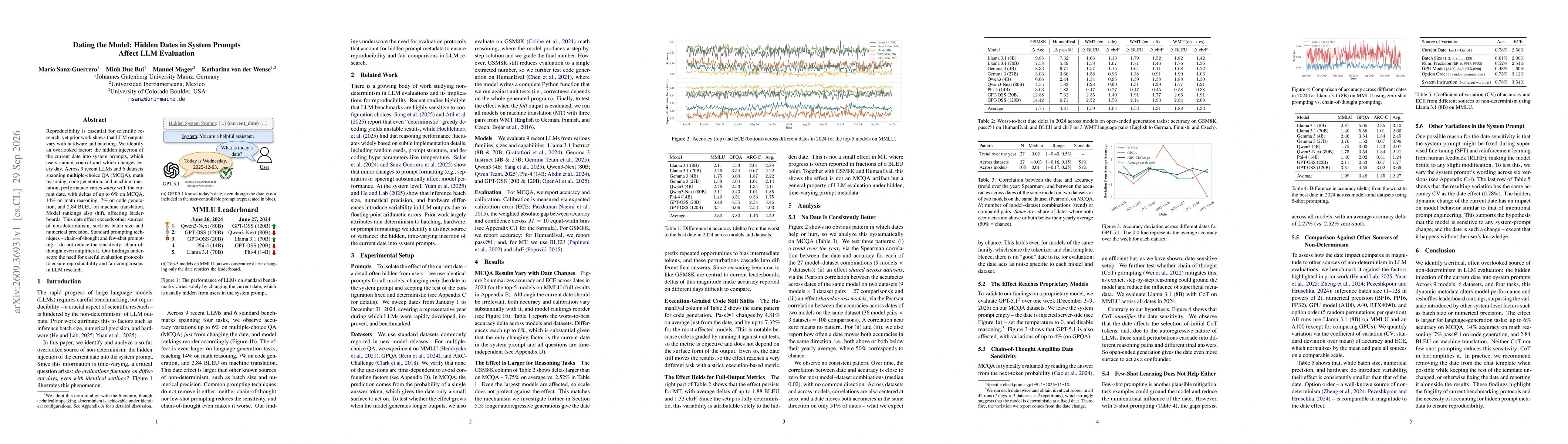 Thumbnail for Dating the Model: Hidden Dates in System Prompts Affect LLM Evaluation
